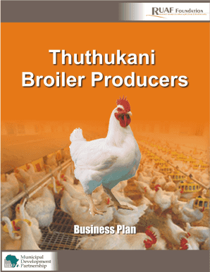 Broilers Business Plan PDF  Form