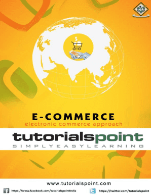 E Commerce Tutorialspoint PDF  Form