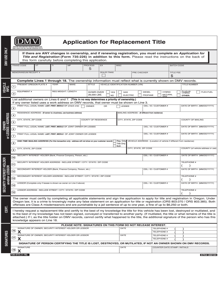  Dmv Form 515 2016