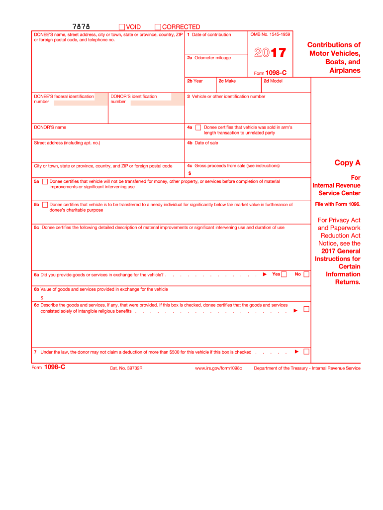  1098 C Form 2017