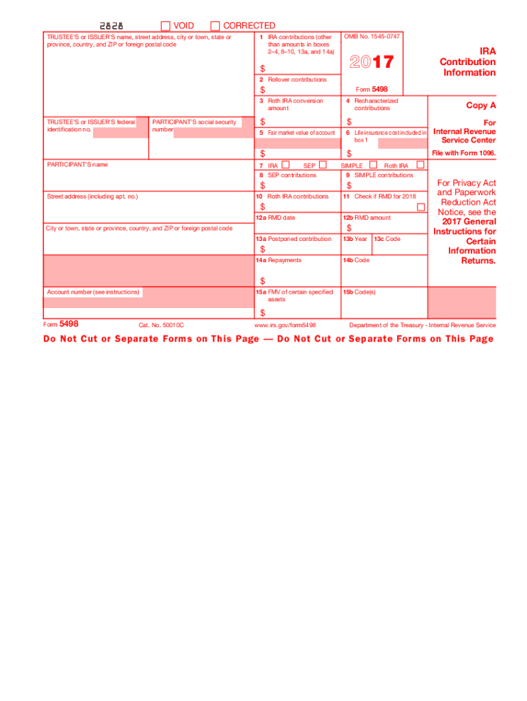  Irs Form 5498 2017