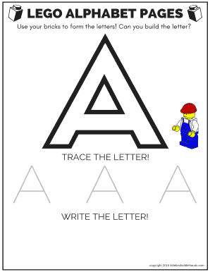Lego Letters PDF  Form