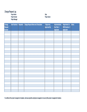 Changelog Template Excel  Form