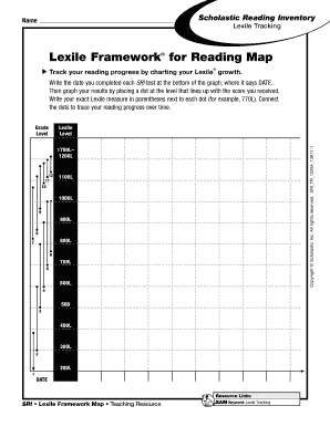 Lexile Framework for Reading Map  Form