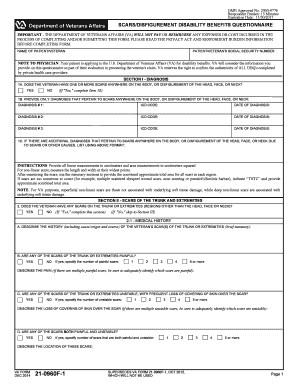 Va Form 21 0960f 1