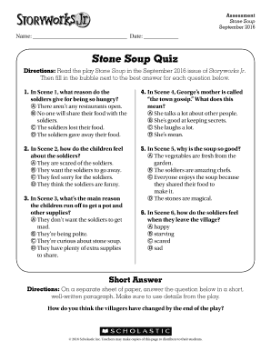 Storyworks Stone Soup  Form