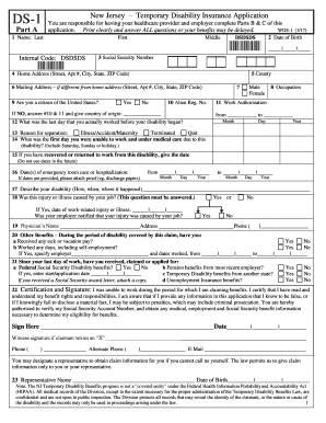 Ds1 Form Nj