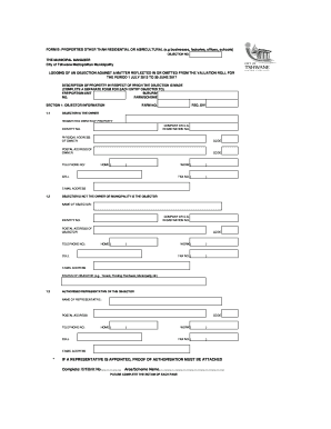 FORM B PROPERTIES OTHER THAN RESIDENTIAL or AGRICULTURAL E Gis Tshwane Gov