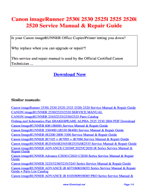 Canon Ir 2520 Service Manual PDF Download  Form