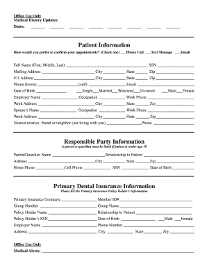 Screven Dental Patient Forms