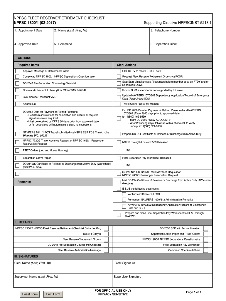 Nppsc 1900 1  Form