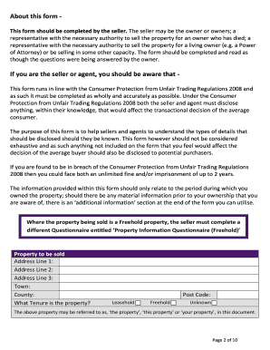 Property Information Questionnaire