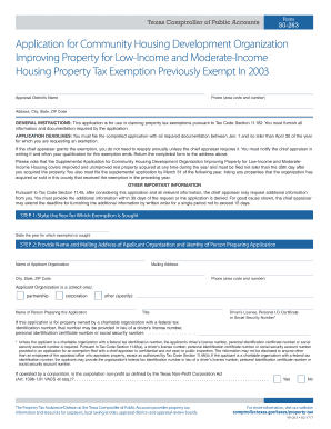 50 263 Application for Community Housing Development Organization Application  Form