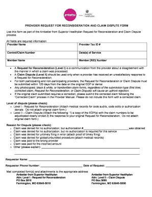 Ambetter Appeal Form Texas