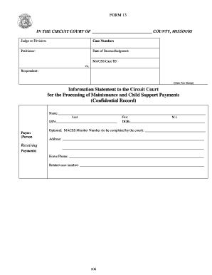 Printable Court Forms