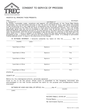 Texas Tsr Process  Form