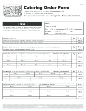 Gvsu Catering  Form