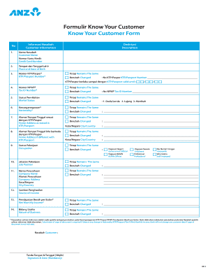 Formulir Know Your Customer Know Your Customer Form Anz Com