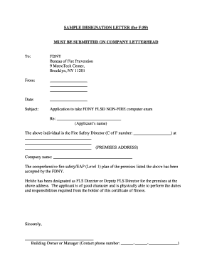 Employment Letter for Oci Application Format