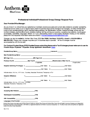  Professional IndividualProfessional Group Change Request Form 2016-2024
