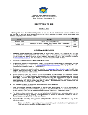 Pag Ibig Acquired Assets  Form