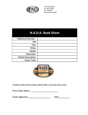 N a D a Book Sheet Resources Stormcloudamz Com  Form