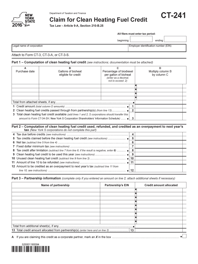 Ct241 Form 2016