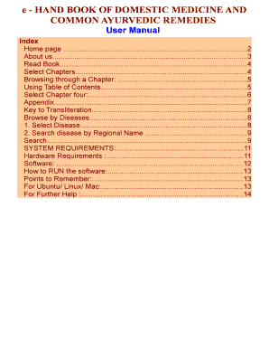 Handbook of Domestic Medicine and Common Ayurvedic Remedies PDF  Form