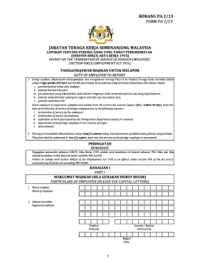 Borang Pa 2 13  Form