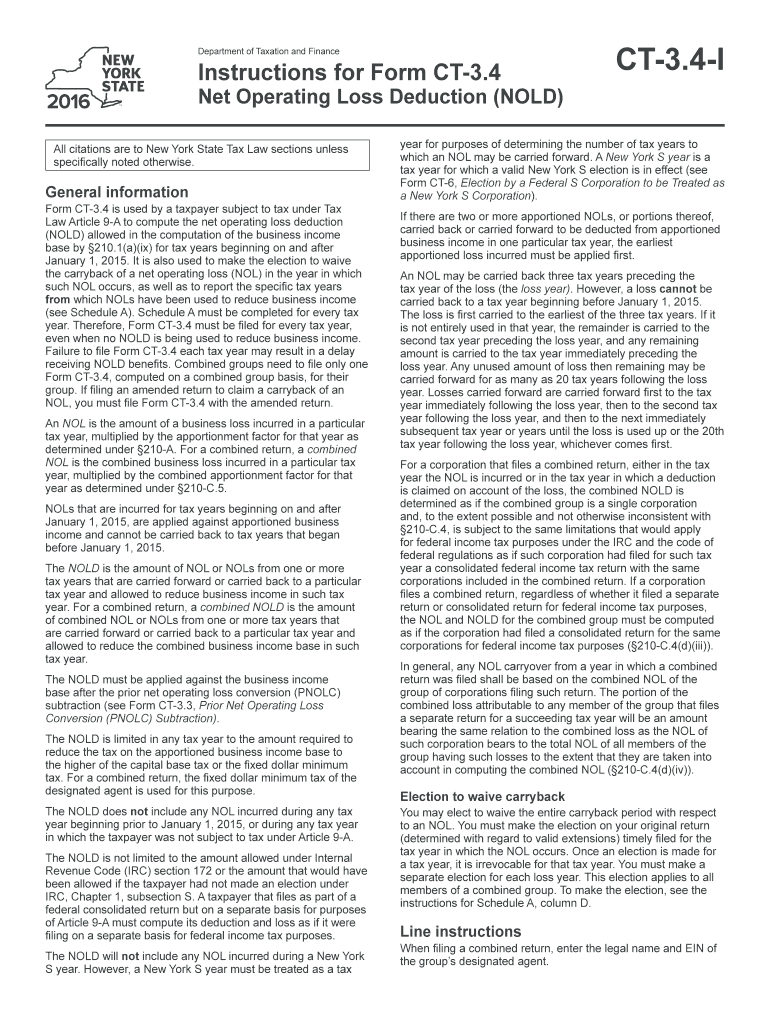  Form Ct3 Instructions 2016