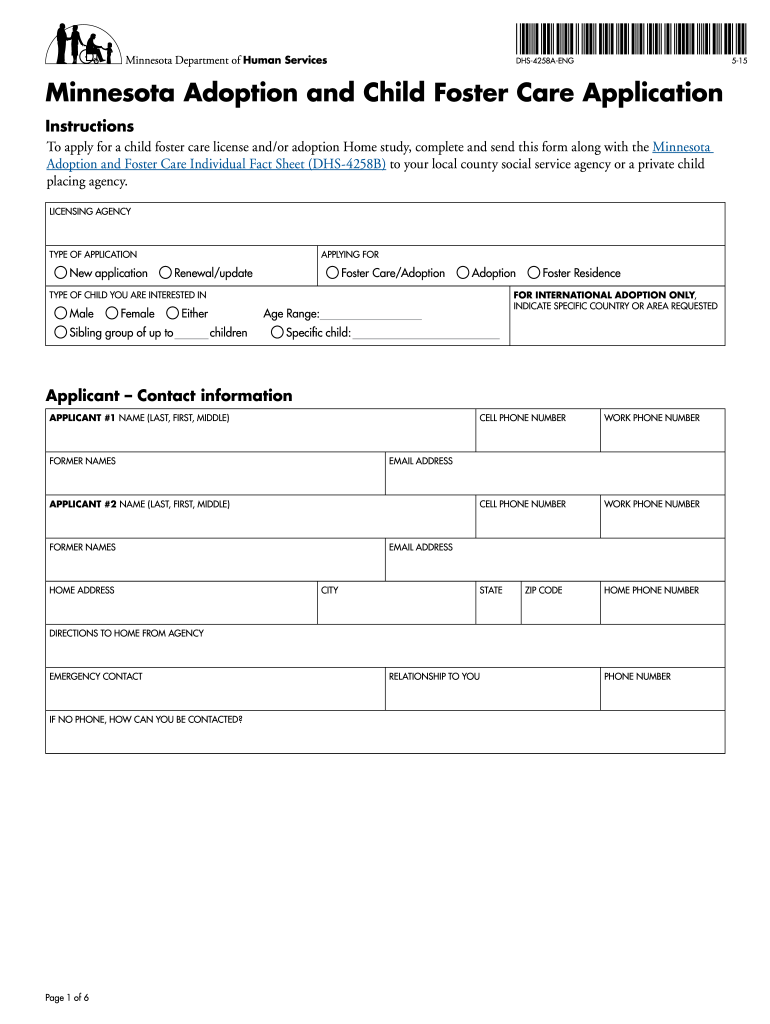 Dhs 4258a  Form