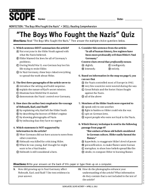 The Boys Who Fought the Nazis PDF  Form
