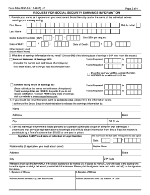 Ssa 7050 F4  Form