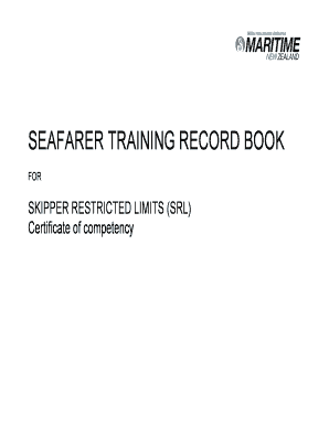  Srl Training Record Book 2014