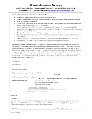 Funds Transfer Agreement Form