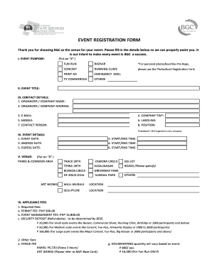 Bgc Photoshoot Permit  Form