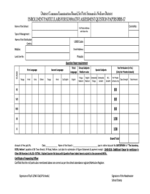 Dceb Nellore  Form