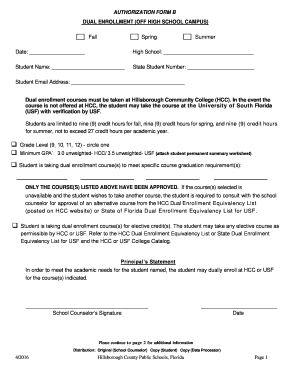 Authorization Form B