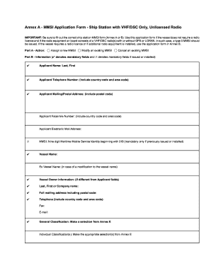 Mmsi Application Form