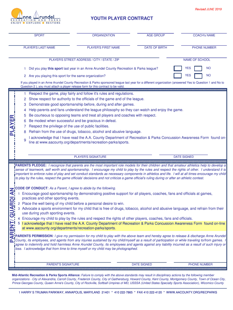  Youth Player Contract 1 12 XLS 2019