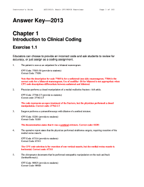 Medical Coding Practice Worksheets PDF  Form