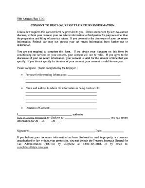 Form 7216 Sample