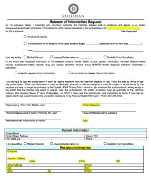 Download Form Rothman Institute