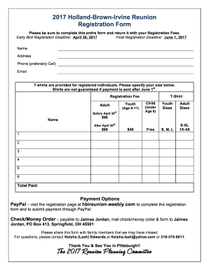 Family Reunion Letter Pdf Fill Out And Sign Printable Pdf Template Signnow