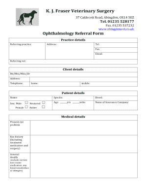 Ophthalmology!Referral!Form! Fraser Veterinary Practice Abingdonvet Co