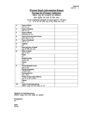 Annexure 6 MDR Form Primary Informer DOC Cghealth Nic