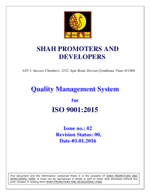 SHAH PROMOTERS and  Form