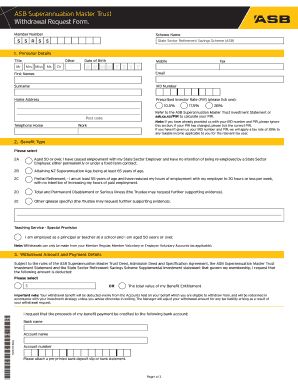 Ssrss Withdrawal Form