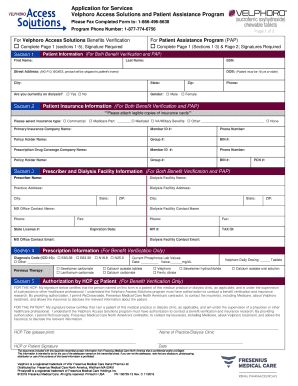 Velphoro Access Solutions  Form