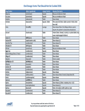 Do Not Crush List  Form